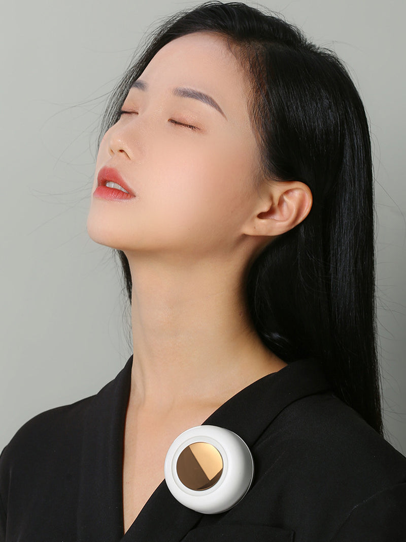 Mini Clip Fan Hanging Waist Neck Fan Girl Electric Air Cooling Fan 900Mah USB Leafless Fan 3 Speeds for Outdoor Camping Fishing