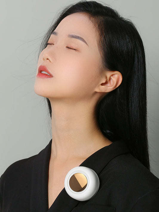 Mini Clip Fan Hanging Waist Neck Fan Girl Electric Air Cooling Fan 900Mah USB Leafless Fan 3 Speeds for Outdoor Camping Fishing